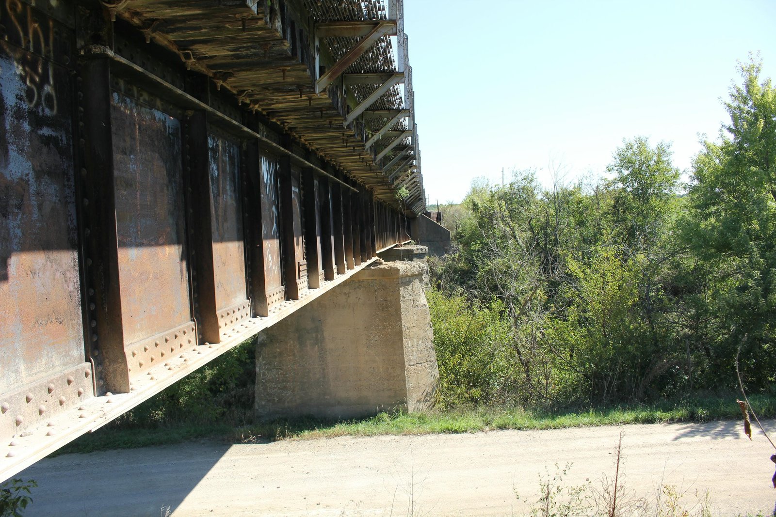 Looking south
